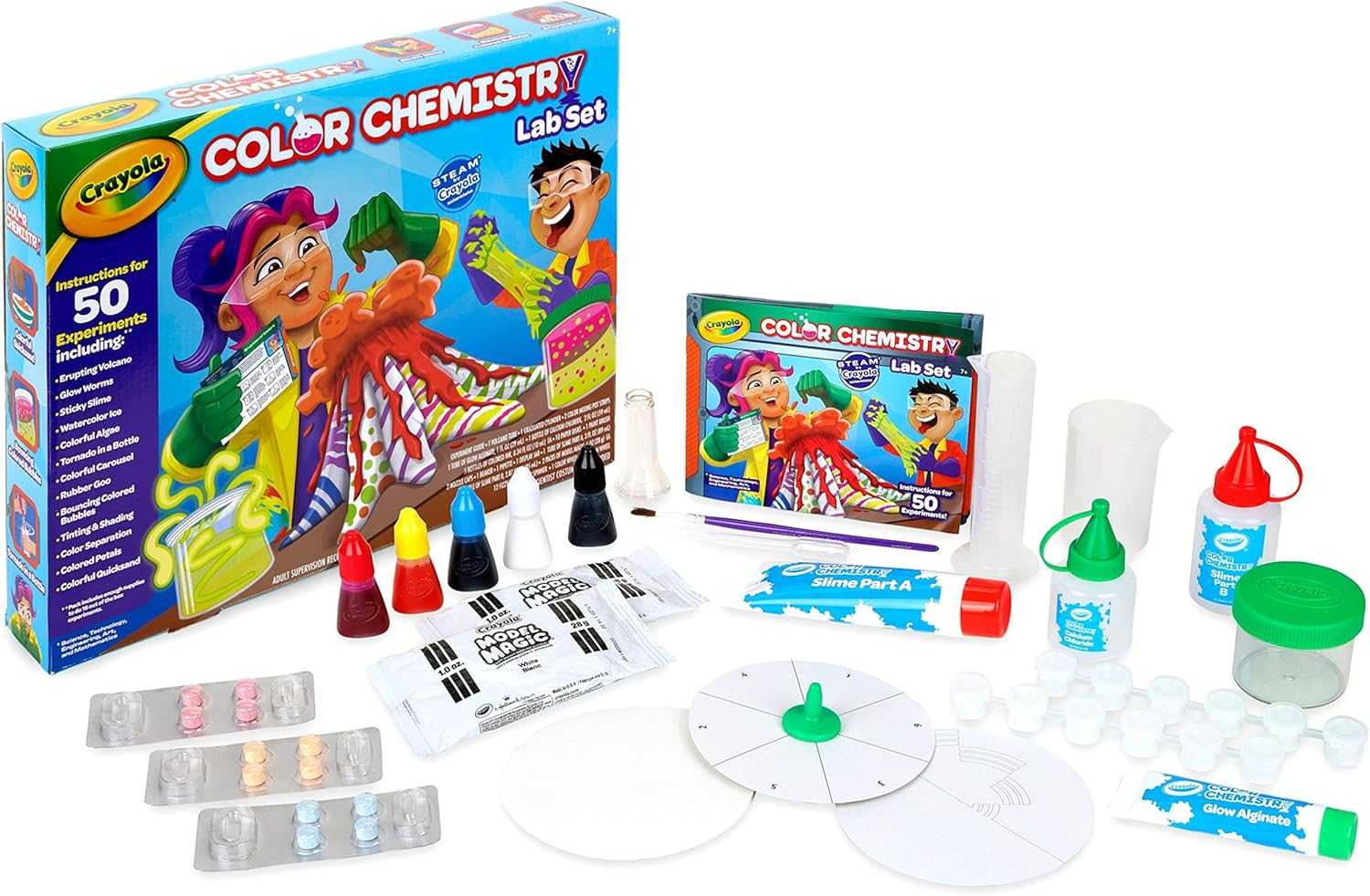 Crayola Color Chemistry Lab - 50 Science Experiments for Kids | STEM Learning Kit | Ages 7-9